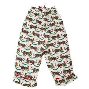 Jayes Studio Tiger Pajama Pants - S(2-4) tiger , cotton cropped ,  Christmas